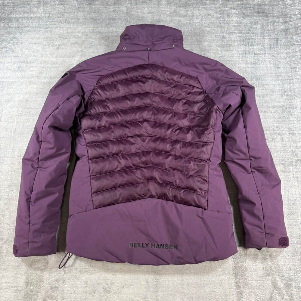 Helly Hansen Jacket Womens Youth 12 Purple RECCO Insulated Puffer Winter Coat - Picture 8 of 12